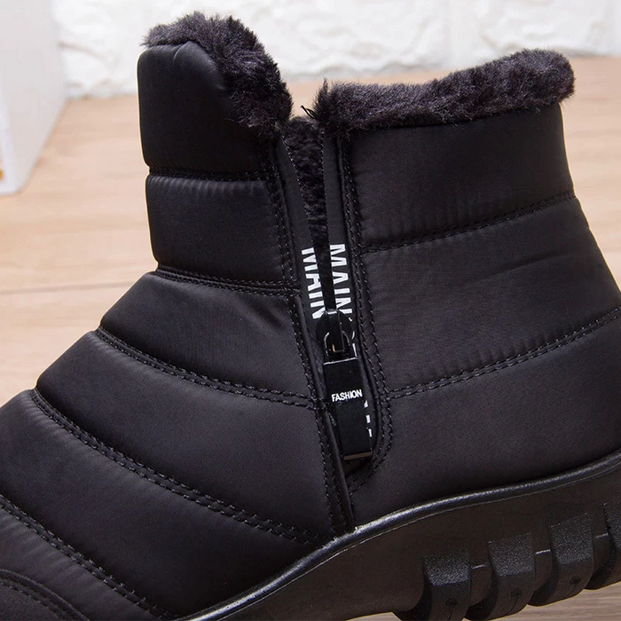 Herren gesteppte Stiefeletten mit Seitenreissverschluss