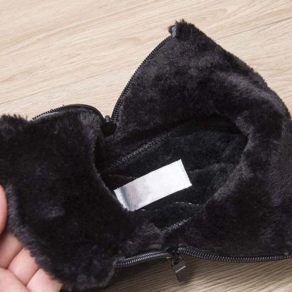 Herren gesteppte Stiefeletten mit Seitenreissverschluss