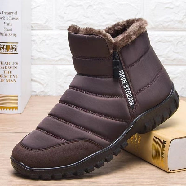Herren gesteppte Stiefeletten mit Seitenreissverschluss