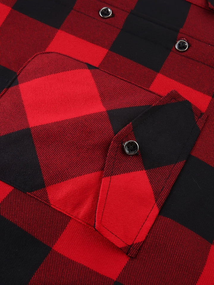 Rowan | Hooded Checked Shirt Jacket