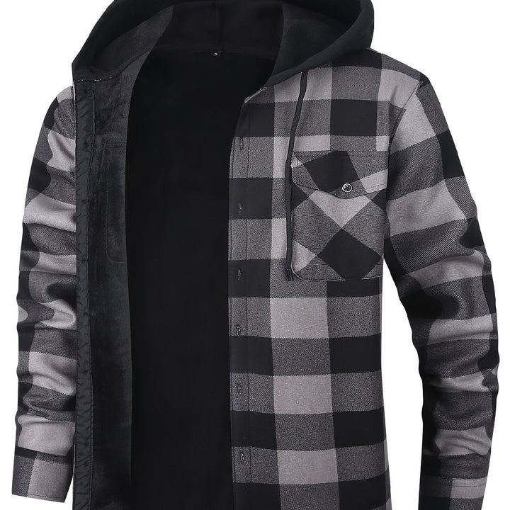 Rowan | Hooded Checked Shirt Jacket