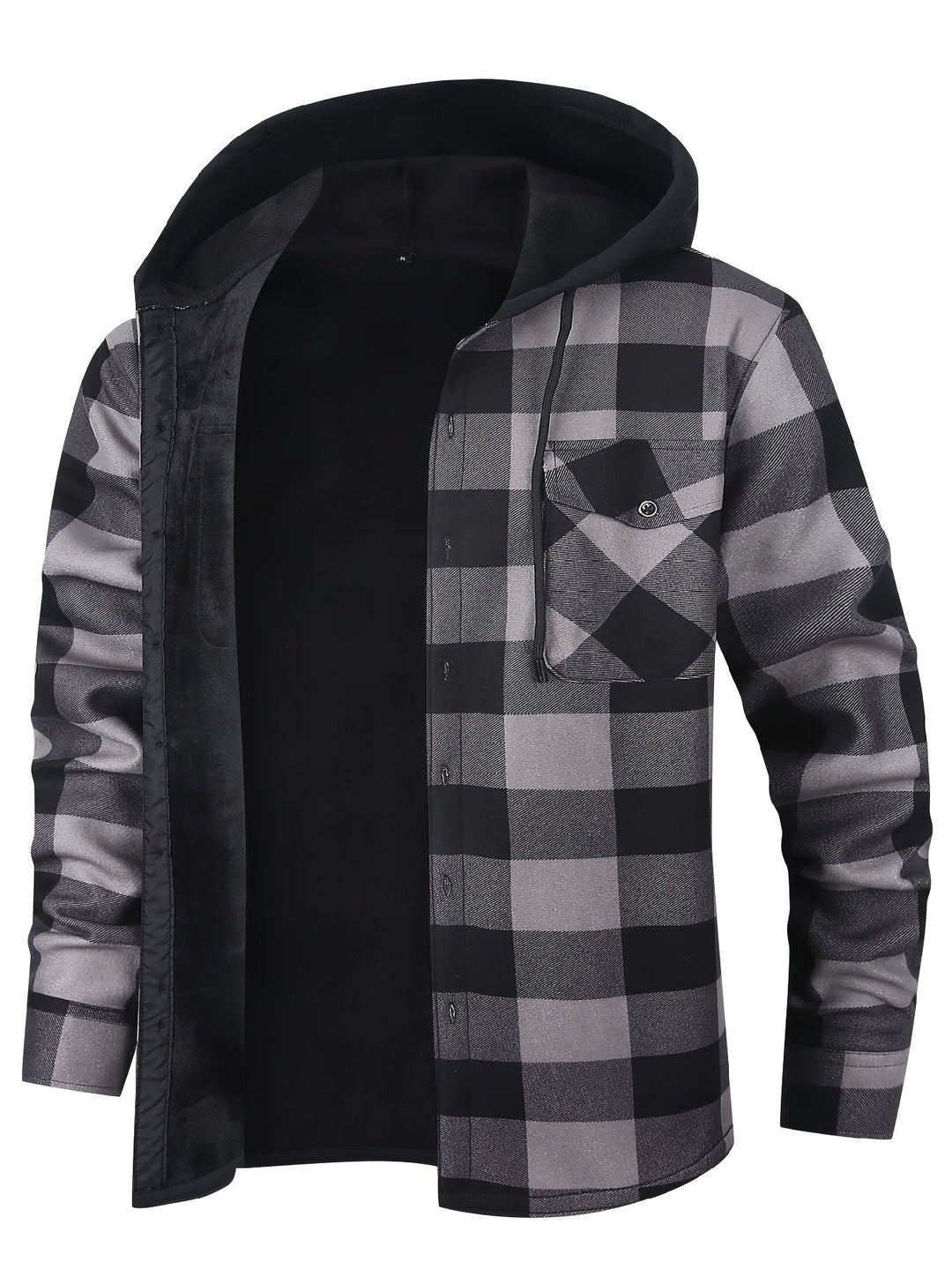 Rowan | Hooded Checked Shirt Jacket