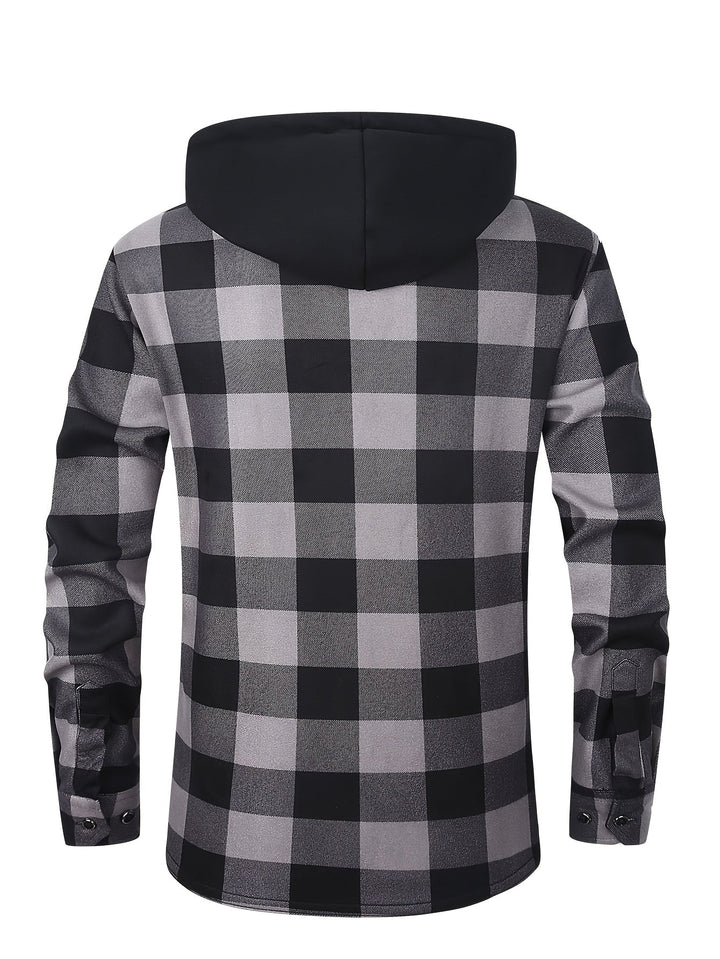 Rowan | Hooded Checked Shirt Jacket