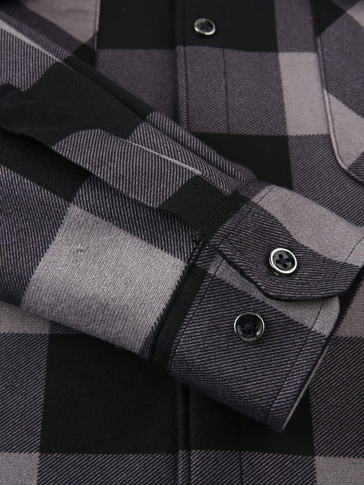 Rowan | Hooded Checked Shirt Jacket