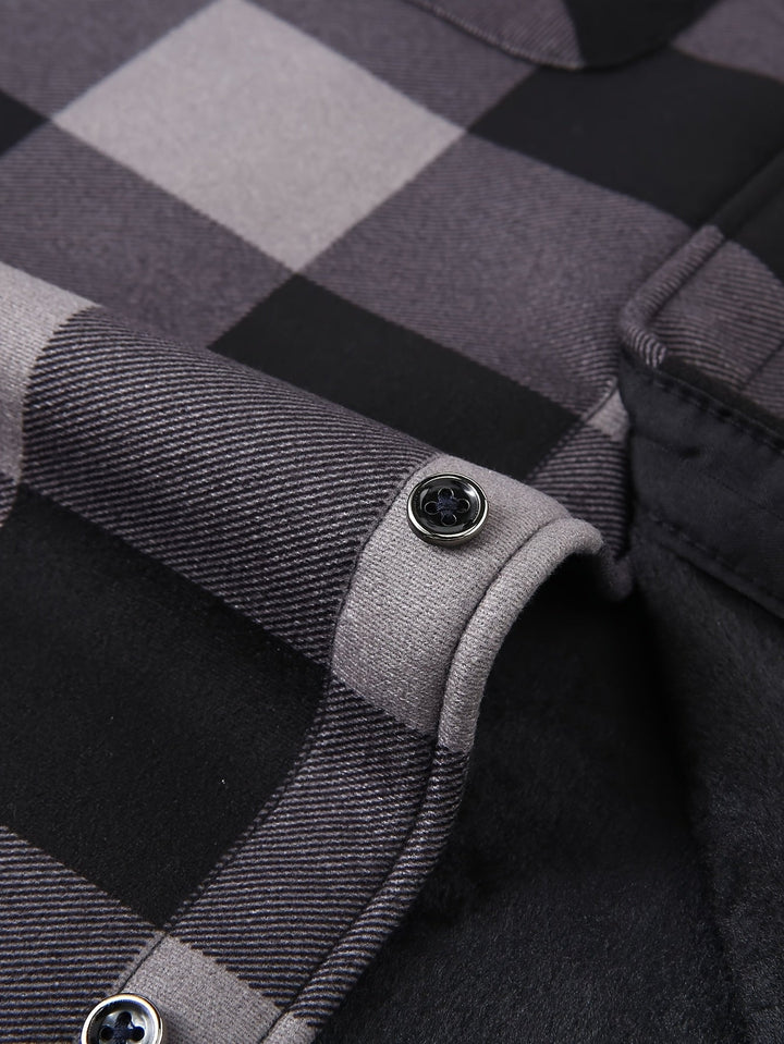 Rowan | Hooded Checked Shirt Jacket