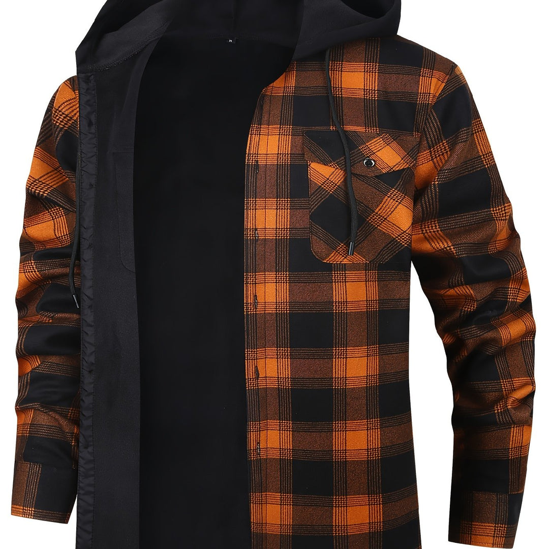 Rowan | Hooded Checked Shirt Jacket