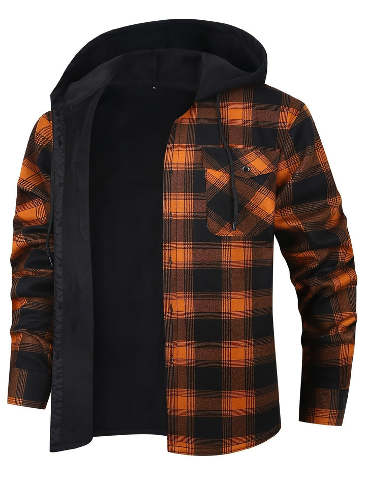 Rowan | Hooded Checked Shirt Jacket