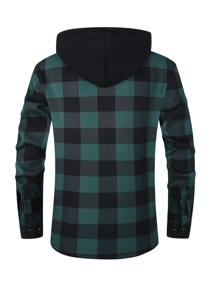 Rowan | Hooded Checked Shirt Jacket