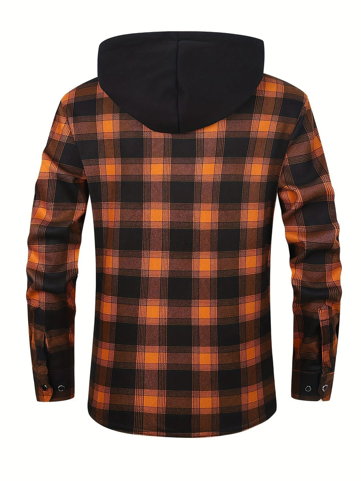 Rowan | Hooded Checked Shirt Jacket