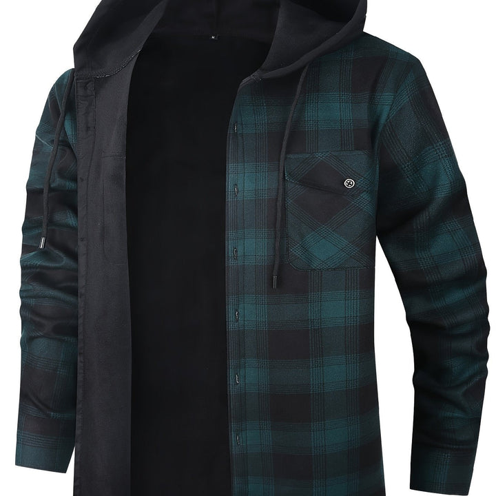 Rowan | Hooded Checked Shirt Jacket