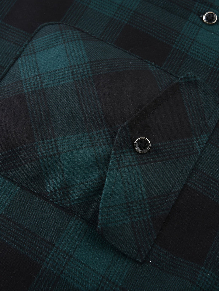 Rowan | Hooded Checked Shirt Jacket