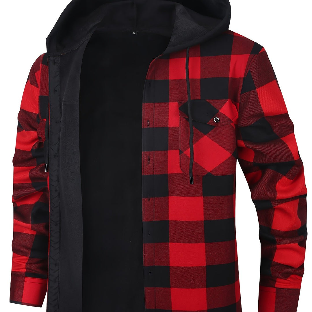 Rowan | Hooded Checked Shirt Jacket