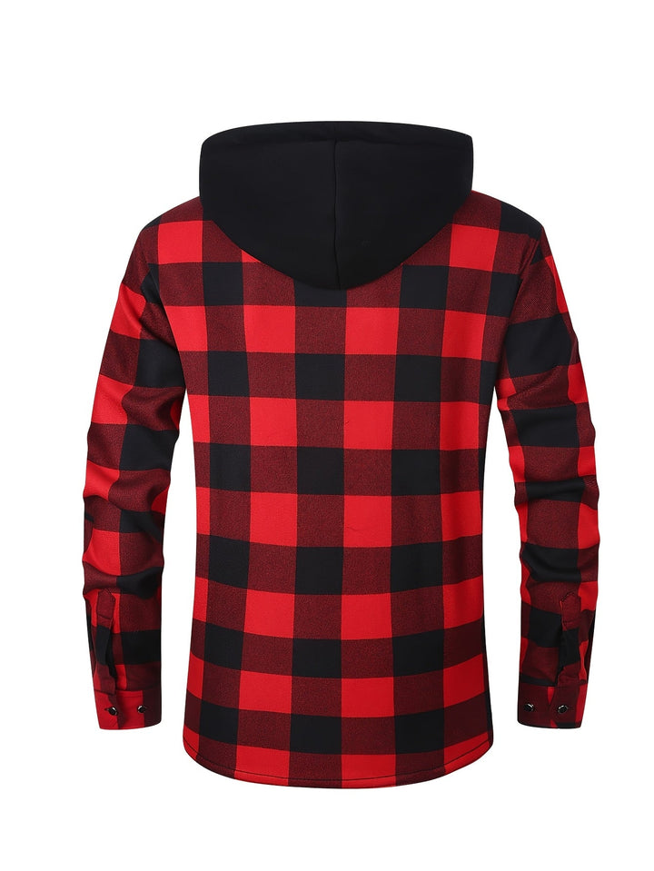 Rowan | Hooded Checked Shirt Jacket