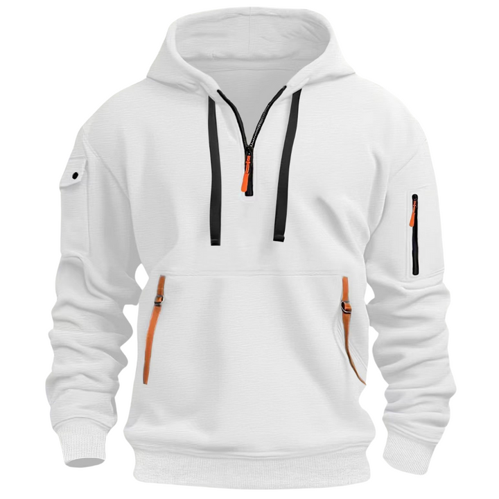 Samuel | Herren Freizeit Hoodie mit Reißverschluss-Taschen