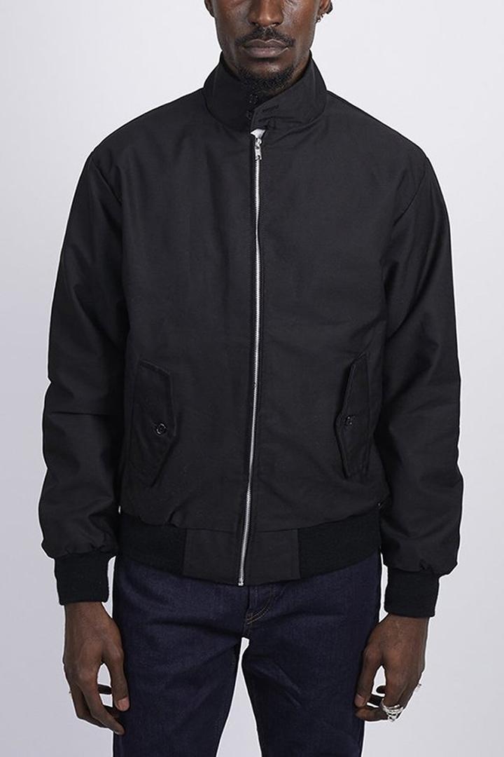 Herren Jacke mit Harrington-Schnitt für Alltag und Freizeit - Dunkelblau