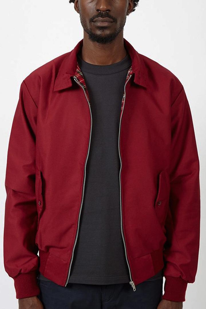 Herren Jacke mit Harrington-Schnitt für Alltag und Freizeit - Schwarz