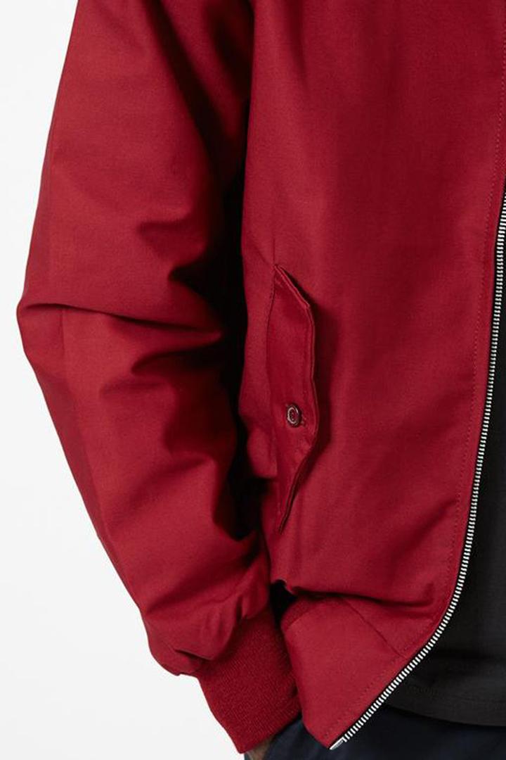 Herren Jacke mit Harrington-Schnitt für Alltag und Freizeit - Schwarz