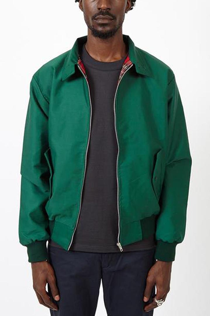 Herren Jacke mit Harrington-Schnitt für Alltag und Freizeit - Schwarz