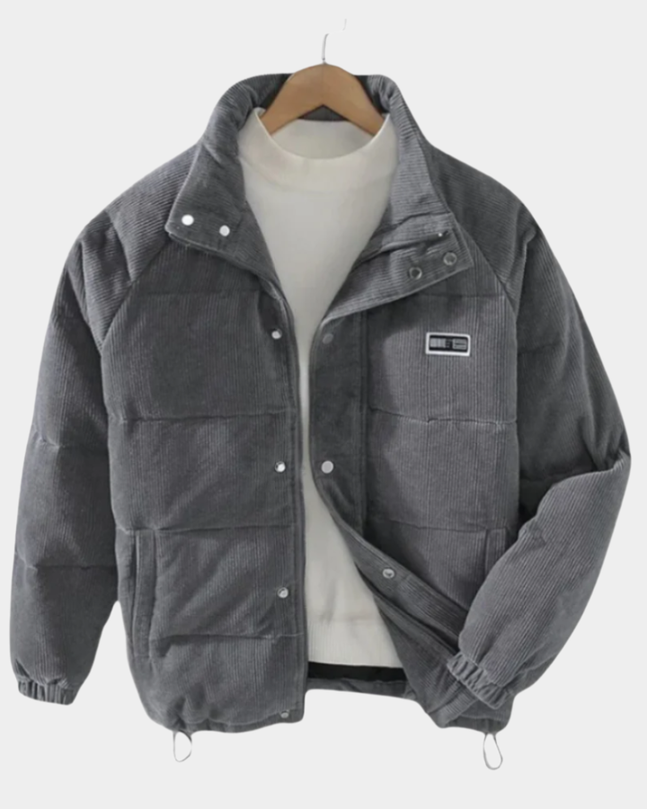 Herren Jacke mit klarem Schnitt für Alltag und Freizeit - Khaki