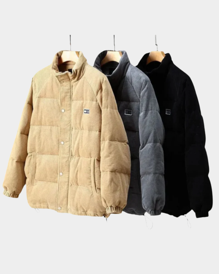 Herren Jacke mit klarem Schnitt für Alltag und Freizeit - Khaki