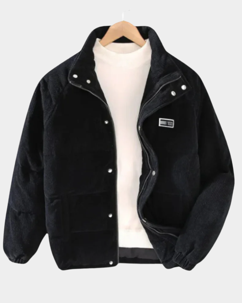 Herren Jacke mit klarem Schnitt für Alltag und Freizeit - Khaki