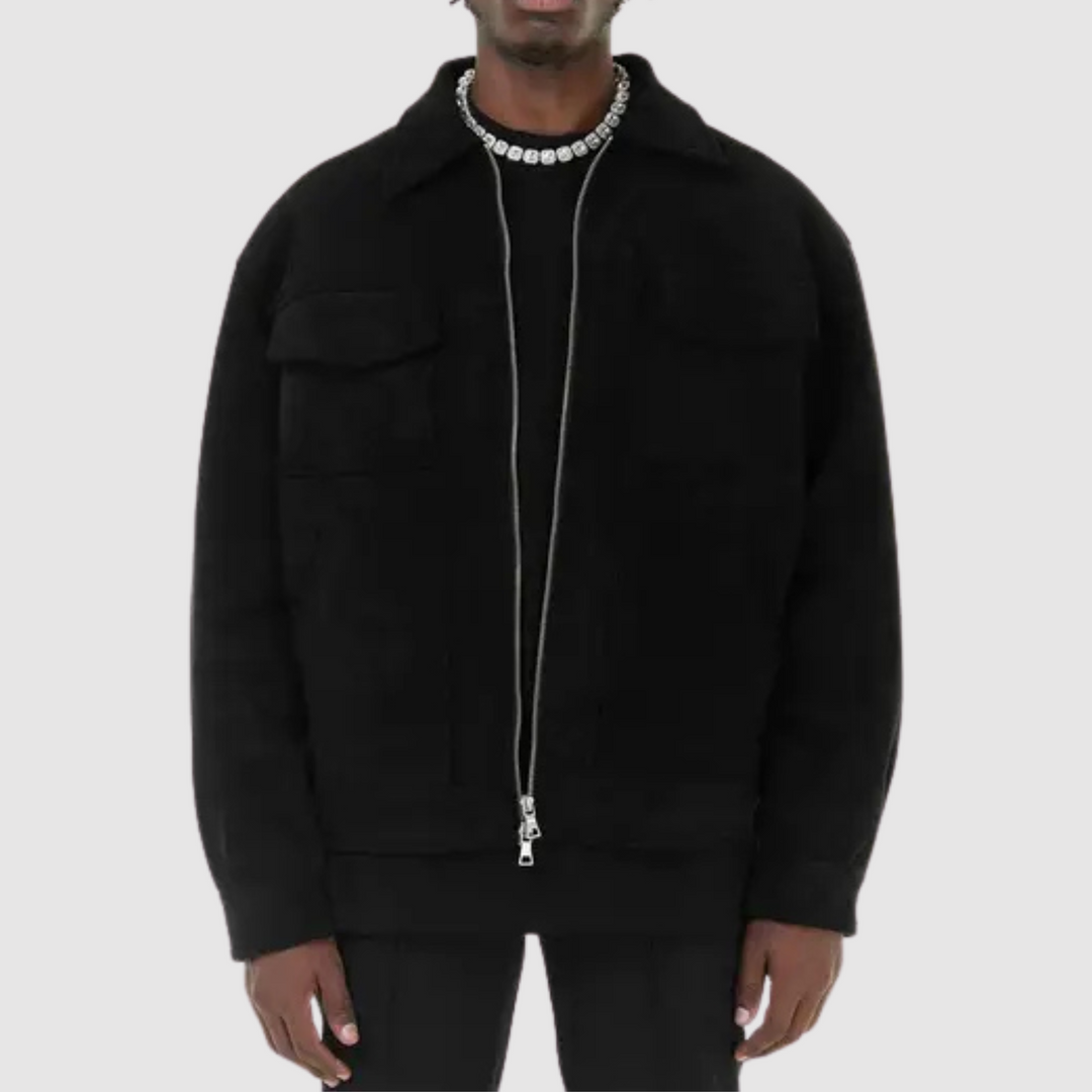 Herren Jacke mit klassischem Schnitt für Alltag und Freizeit - Grau