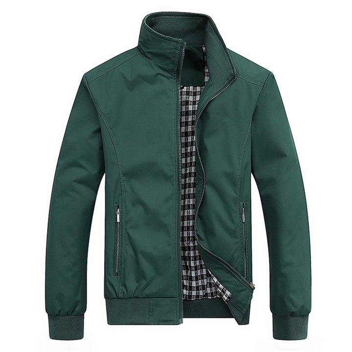 Herren Jacke mit Stehkragen und Reissverschluss