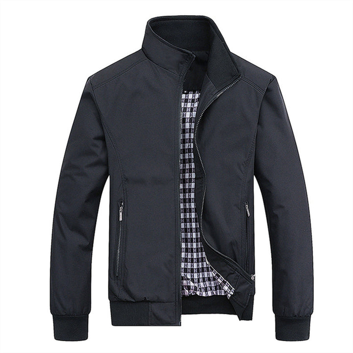 Herren Jacke mit Stehkragen und Reissverschluss