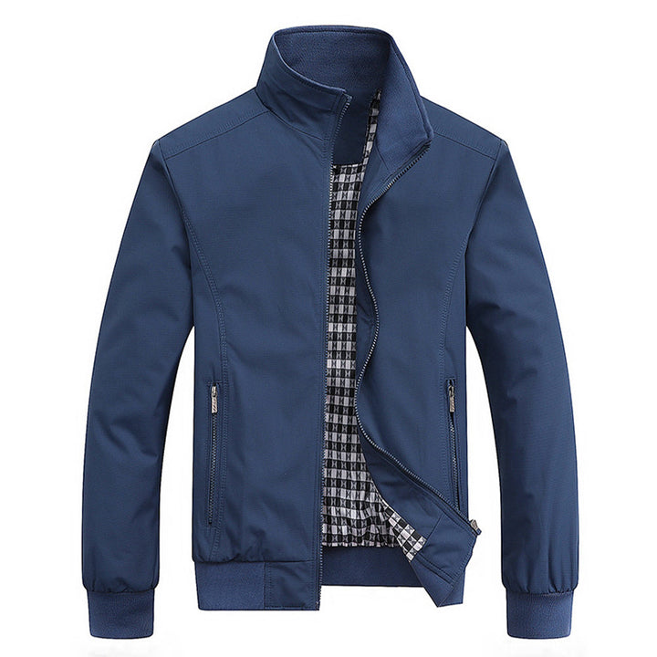 Herren Jacke mit Stehkragen und Reissverschluss