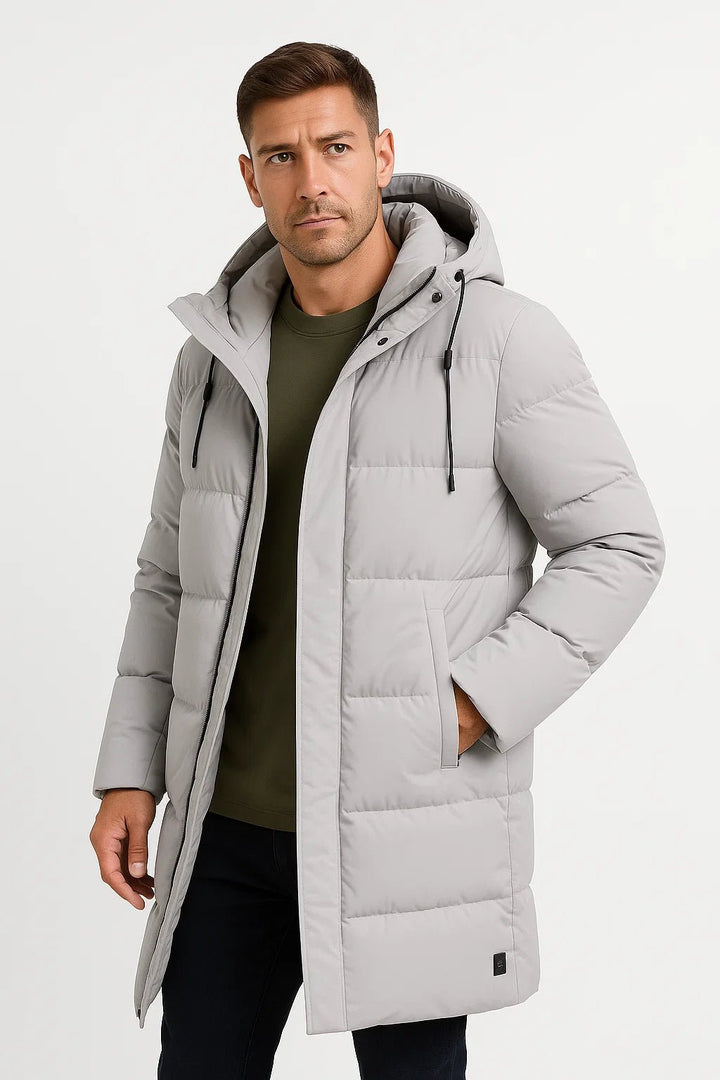 Herren Jacke mit Winter-Design für kalte Tage - Schwarz