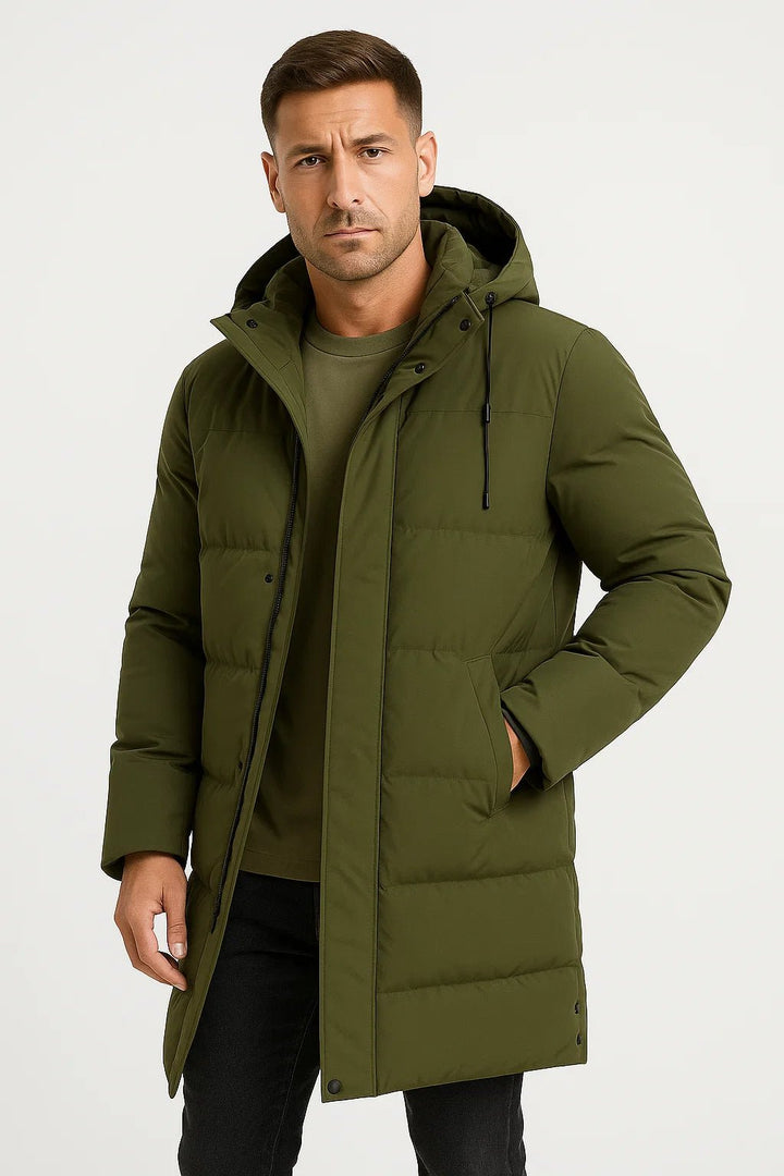 Herren Jacke mit Winter-Design für kalte Tage - Schwarz