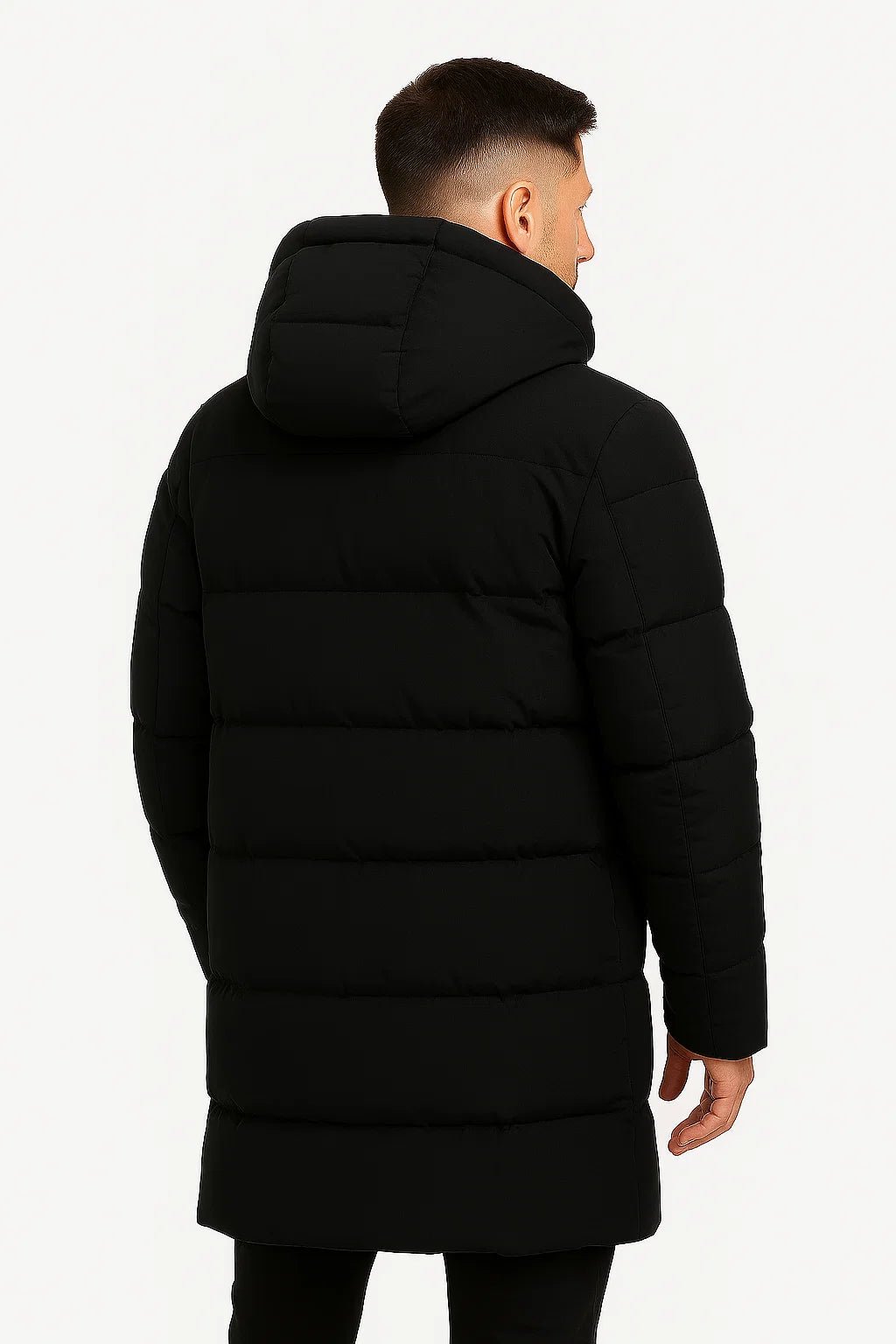 Herren Jacke mit Winter-Design für kalte Tage - Schwarz