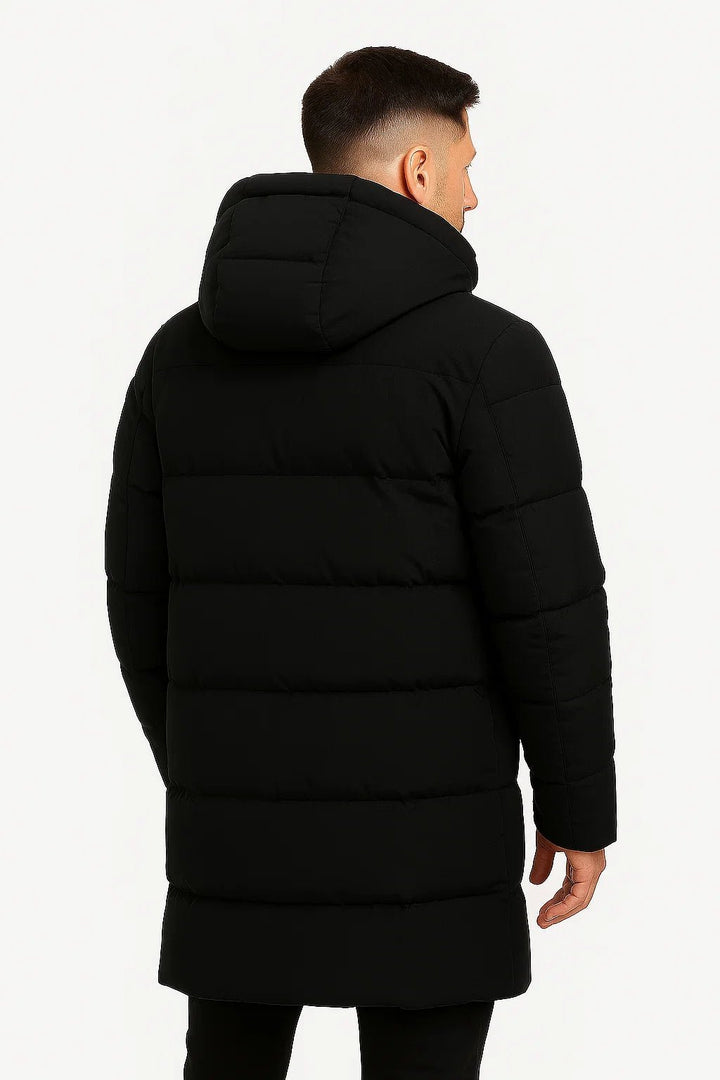 Herren Jacke mit Winter-Design für kalte Tage - Schwarz