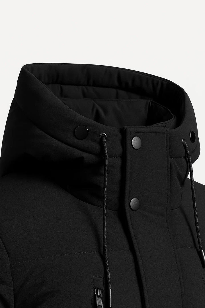 Herren Jacke mit Winter-Design für kalte Tage - Schwarz
