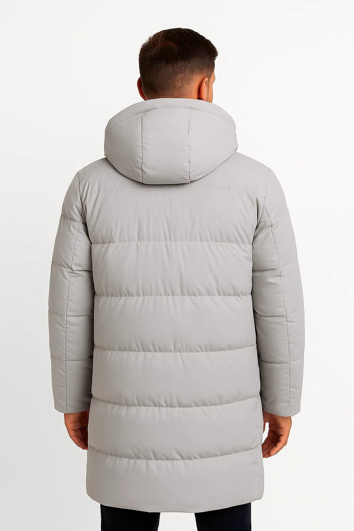 Herren Jacke mit Winter-Design für kalte Tage - Grau