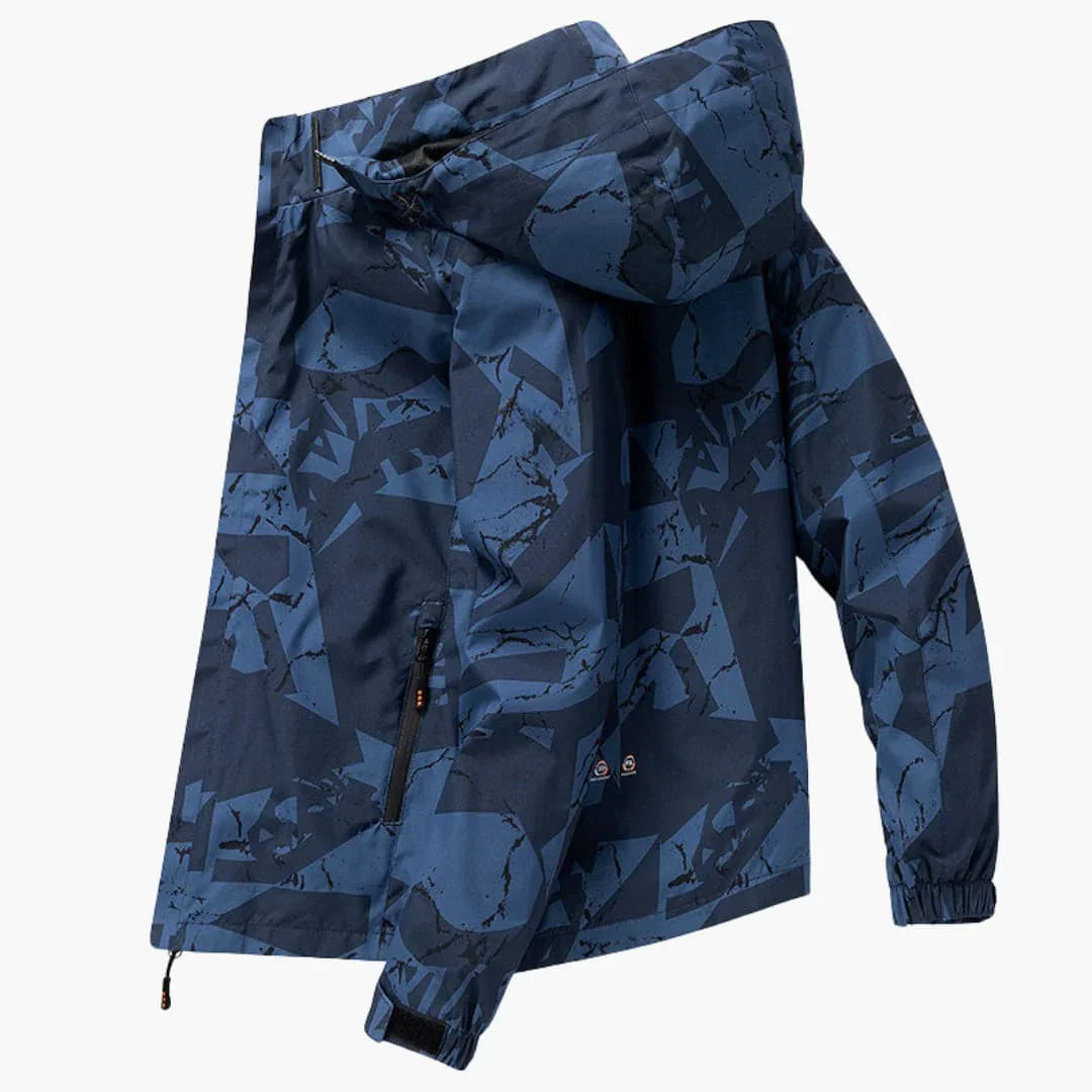 Herren Kapuzenjacke im Camouflagemuster mit Seitentaschen
