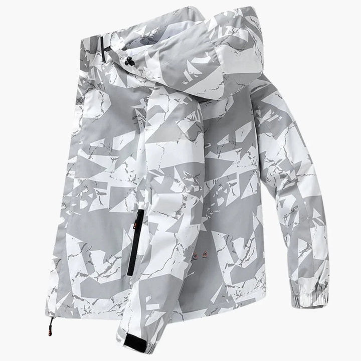 Herren Kapuzenjacke im Camouflagemuster mit Seitentaschen