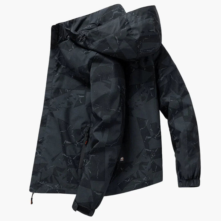 Herren Kapuzenjacke im Camouflagemuster mit Seitentaschen