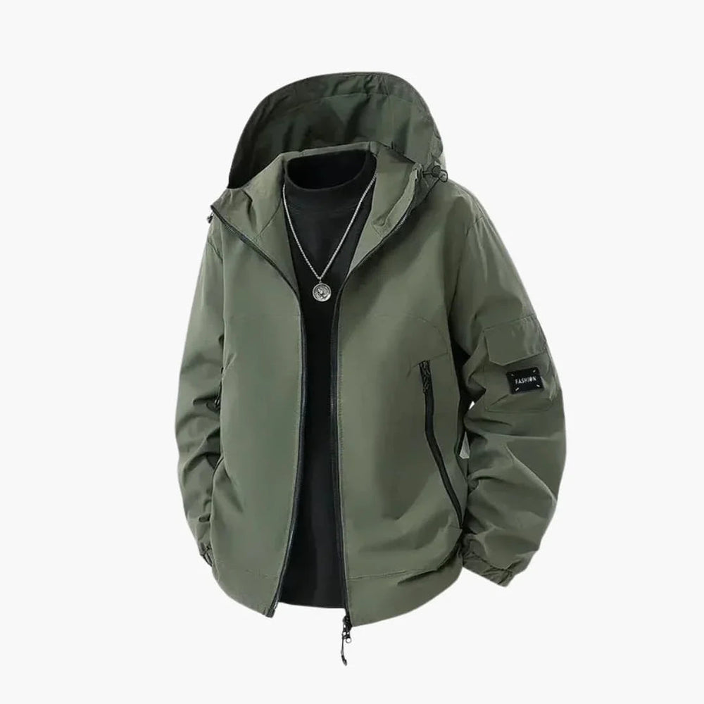 Herren Kapuzenjacke mit Reissverschlusstaschen