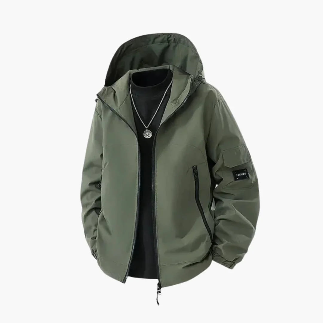 Herren Kapuzenjacke mit Reissverschlusstaschen