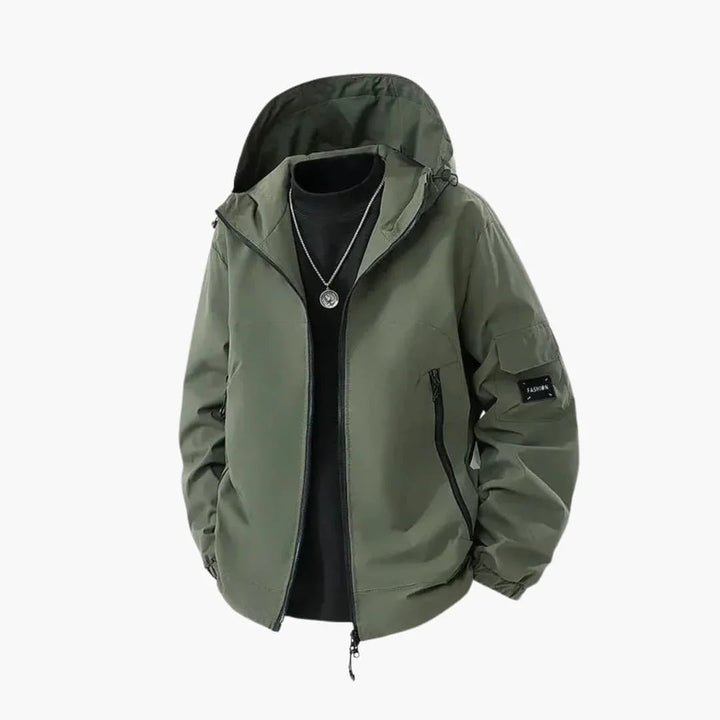Herren Kapuzenjacke mit Reissverschlusstaschen