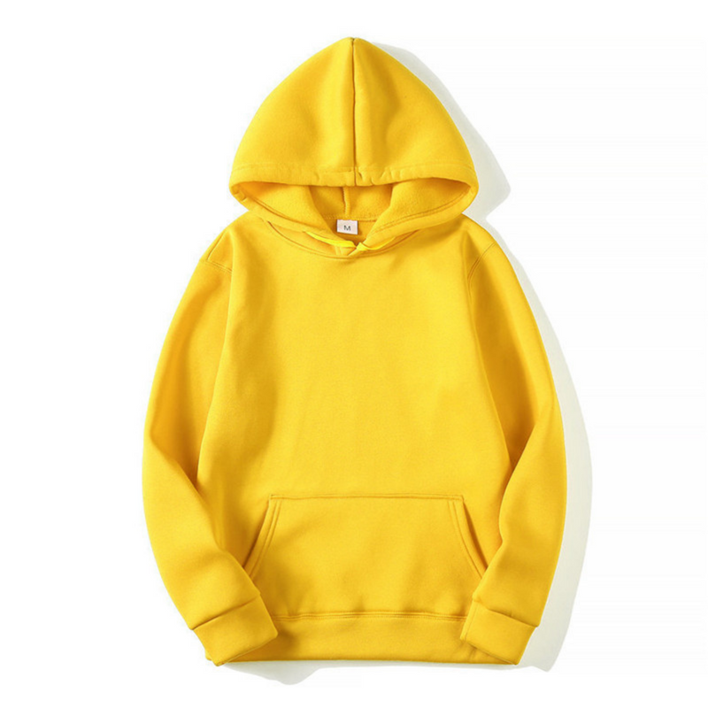 Herren Kapuzenpullover mit hoodie für kalte Tage - Gelb
