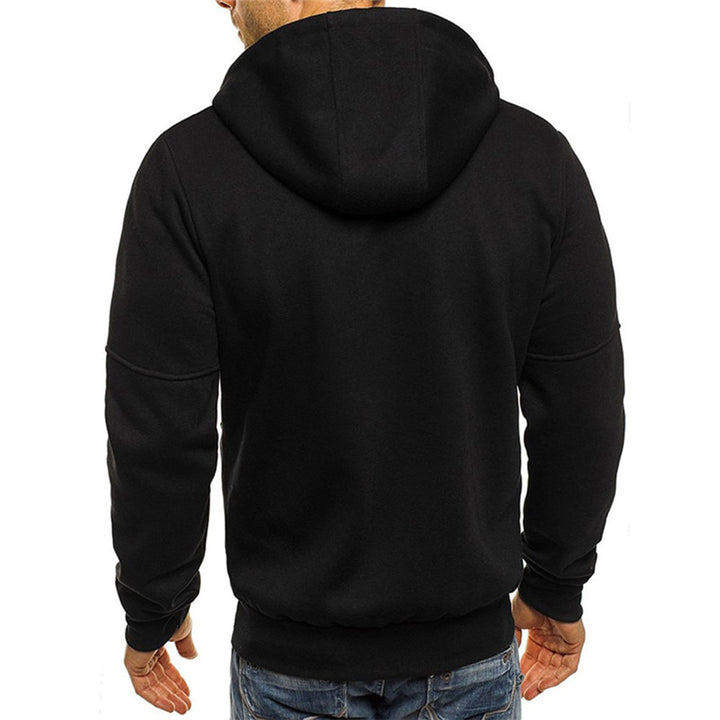 Herren Kapuzenpullover mit Reissverschluss und Kapuze - Schwarz