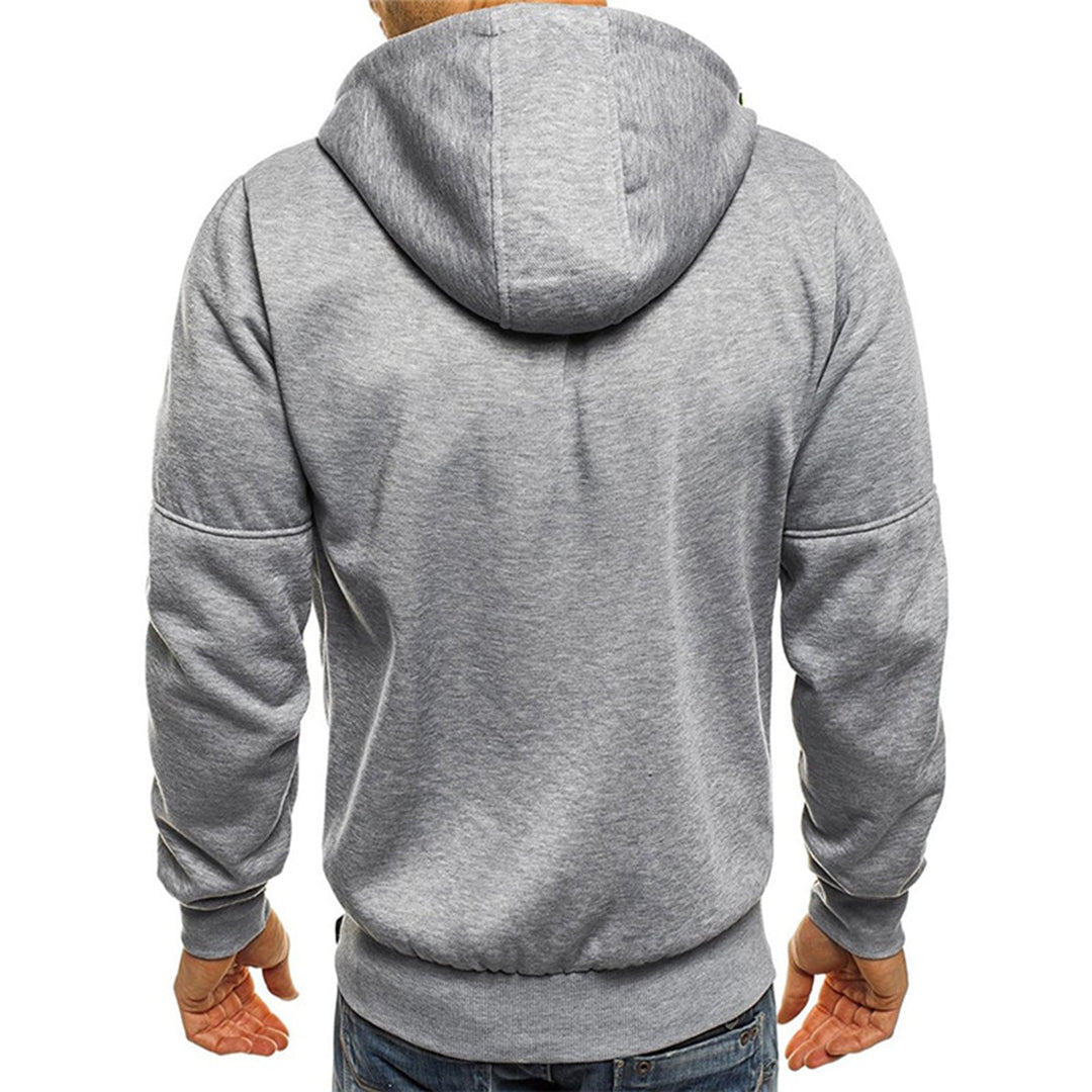 Herren Kapuzenpullover mit Reissverschluss und Kapuze - Dunkelgrau
