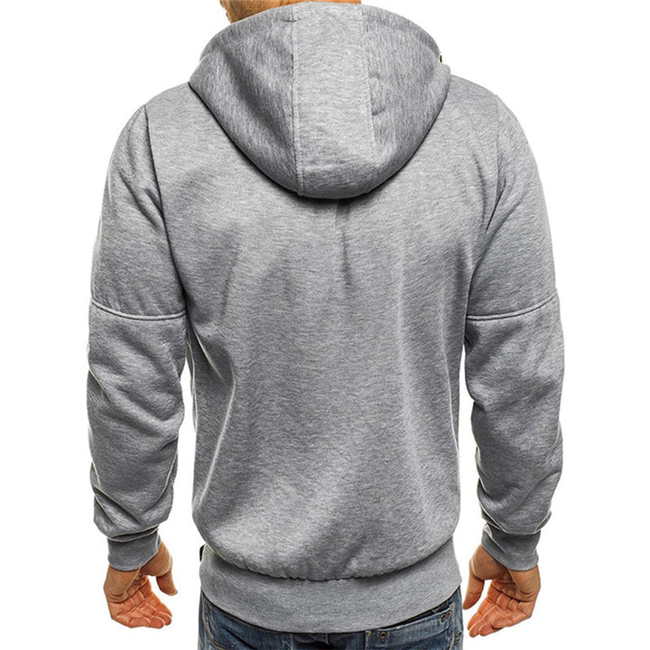 Herren Kapuzenpullover mit Reissverschluss und Kapuze - Dunkelgrau