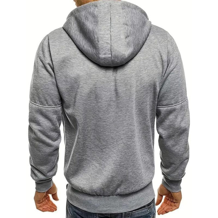 Herren Kapuzenpullover mit sportlichem Schnitt für kalte Tage - Grau