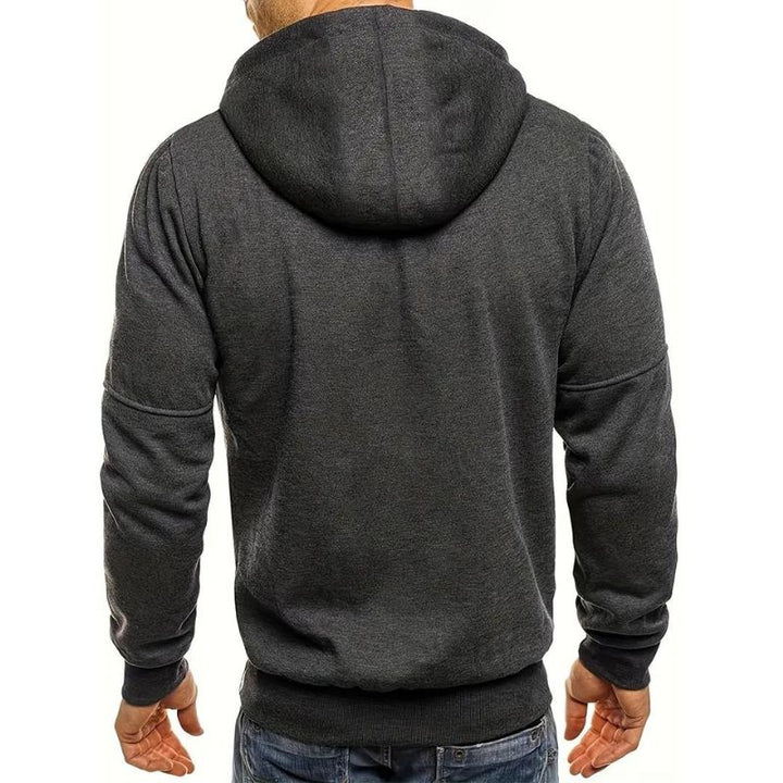 Herren Kapuzenpullover mit sportlichem Schnitt für kalte Tage - Grau