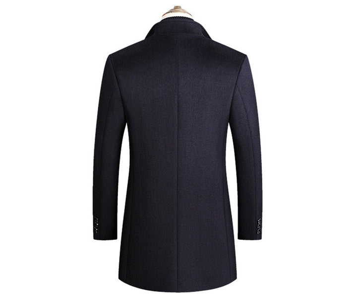 Herren Kurzmantel mit Revers und Knopfleiste