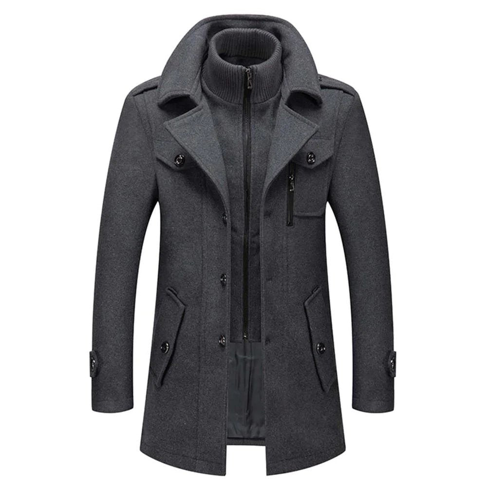 Men's Two-Piece Lined Winter Coat