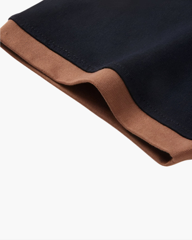Herren Poloshirt Kurzarm mit Kontrastkragen Sommer